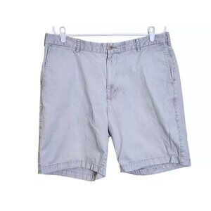 Peter Millar Men 38 W 19 L Pima Cotton Khaki Chino Golf Shorts Casual Flat Front